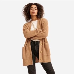 Everlane Alpaca Oversized Pocket Cardigan